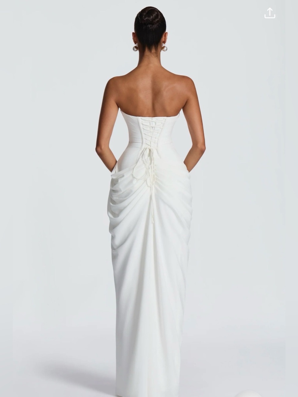 Babyboo Cyra White Maxi Dress - Picture 6 of 9